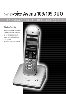 SwissVoice Avena 109 Manuel utilisateur