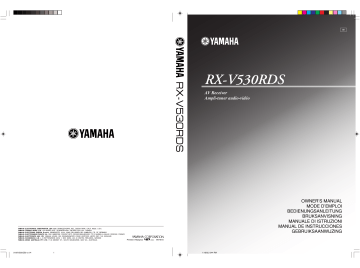 Manuel du propriétaire | Yamaha RX-V530RDS Manuel utilisateur | Fixfr