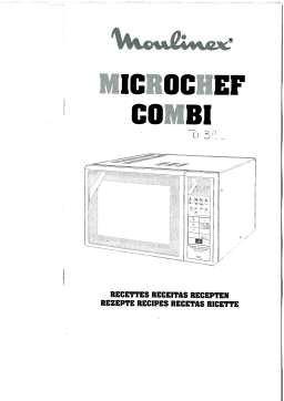 Moulinex MICROCHEF COMBI D39 Manuel utilisateur