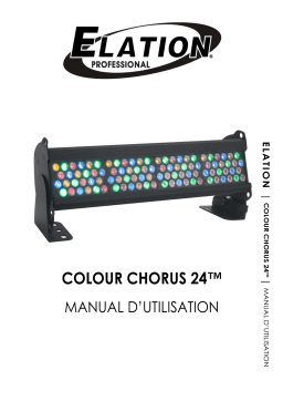 Elation COLOUR CHORUS Series Manuel utilisateur