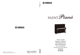 Yamaha SILENT PIANO SG Manuel utilisateur