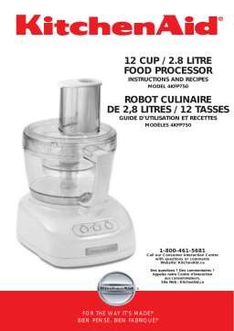 KitchenAid 4KFP750CR0 Small Appliance Manuel du propriétaire