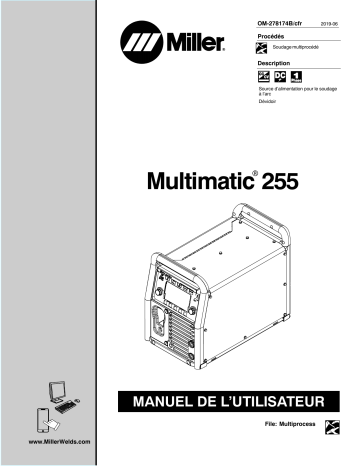 NA128821N | Manuel du propriétaire | Miller MULTIMATIC 255 Manuel utilisateur | Fixfr