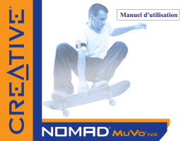 Creative MUVO NX Manuel utilisateur