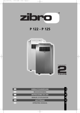 Zibro P 122 Manuel utilisateur