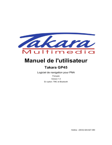 Manuel du propriétaire | Takara GP45 Manuel utilisateur | Fixfr