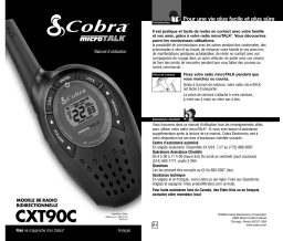 Cobra CXT90C Manuel utilisateur