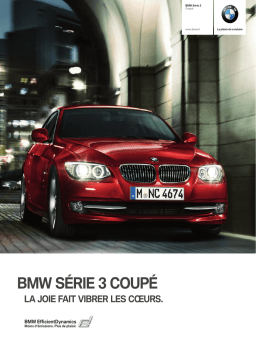 BMW SÉRIE 3 COUPÉ Manuel utilisateur