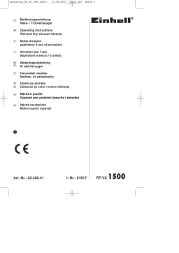 EINHELL RT-VC 1500 Manuel utilisateur