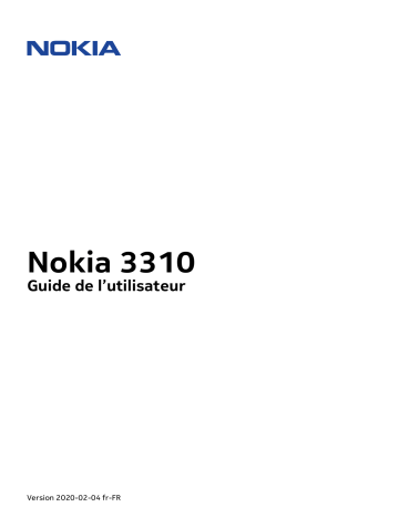 Nokia 3310 Mode d'emploi | Fixfr