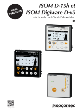 Socomec ISOM Digiware D Operating instrustions