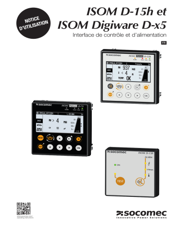 Mode d'emploi | Socomec ISOM Digiware D Operating instrustions | Fixfr