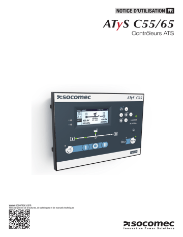 Mode d'emploi | Socomec ATyS C55/C65 Operating instrustions | Fixfr