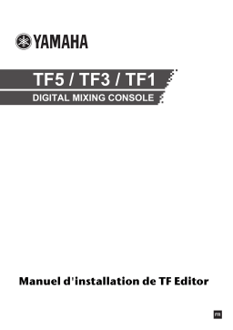 Yamaha TF EDITOR Manuel utilisateur