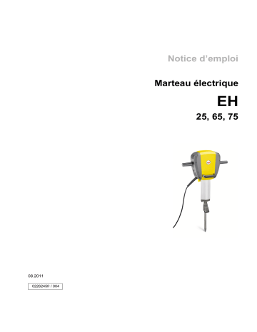 EH 65/120V | EH 25/230V | Wacker Neuson EH 75/240V Electric Breaker Manuel utilisateur | Fixfr