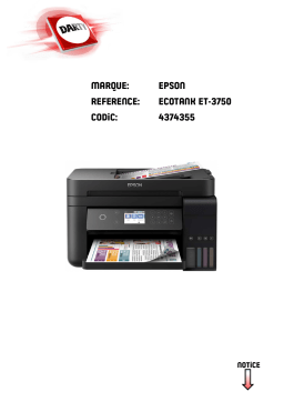 Epson Ecotank ET-3750 Manuel utilisateur