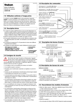 THEBEN Luxor 405 Manuel utilisateur