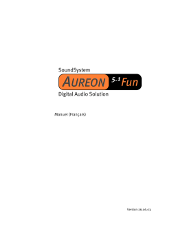 Terratec AUREON FUN Manuel utilisateur