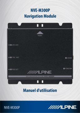 Alpine Electronics NVE-M300P Manuel utilisateur