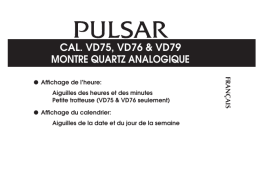 Pulsar VD76 Manuel utilisateur