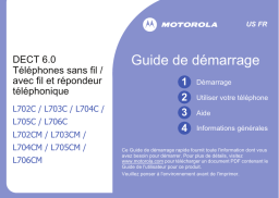 Motorola L703CM Manuel utilisateur