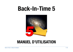 Tri-Edre Back-In-Time 5 Manuel utilisateur