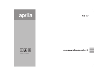 Manuel du propriétaire | APRILIA RS 50 Manuel utilisateur | Fixfr