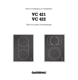 Gaggenau VC421110 Manuel utilisateur