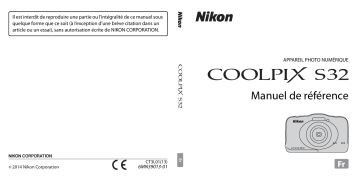Nikon COOLPIX S32 Manuel utilisateur | Fixfr