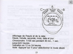 Oregon Scientific CHRONOMÈTRE Manuel utilisateur