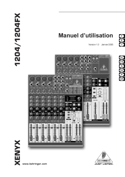 Behringer XENYX 1204 Manuel utilisateur