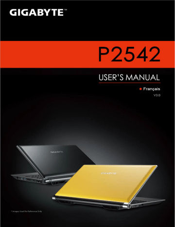 Manuel du propriétaire | Gigabyte P2542F Manuel utilisateur | Fixfr