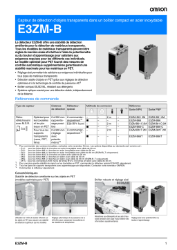 Omron E3ZM-B Manuel utilisateur