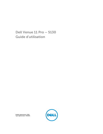 Dell Venue 5130 Pro (32Bit) tablet Manuel utilisateur | Fixfr