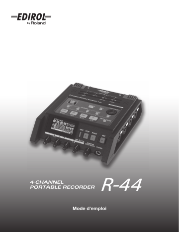 Manuel du propriétaire | Roland R-44 Manuel utilisateur | Fixfr