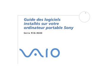 Manuel du propriétaire | Sony PCG-R600MEP Manuel utilisateur | Fixfr