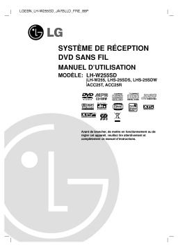 LG LH-W255SD Manuel du propriétaire