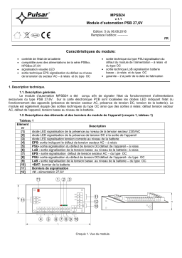 Pulsar MPSB24 Manuel utilisateur