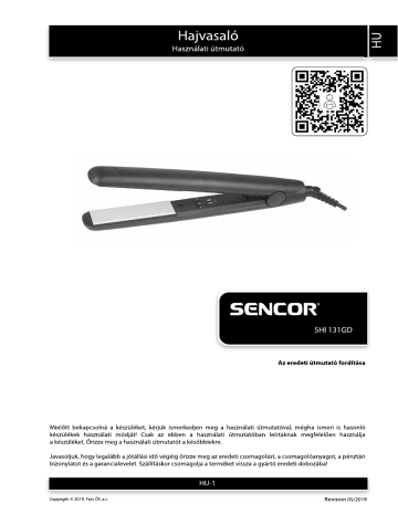 Sencor SHI 131GD Manuel utilisateur | Fixfr