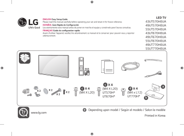 LG 55UT570H0UA Manuel du propriétaire | Fixfr