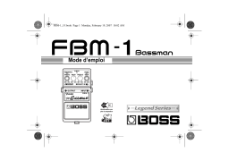 Boss FBM-1 Manuel utilisateur