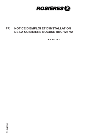 Manuel du propriétaire | ROSIERES RBC127 V2 Manuel utilisateur | Fixfr