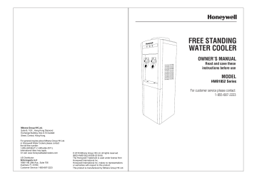 Mode d'emploi | Honeywell HWB1052B2 Freestanding Top-Loading Hot/Cold Water Dispenser with Cabinet and Thermostat Control in Black Manuel utilisateur | Fixfr