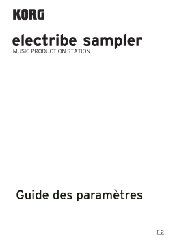 Korg electribe sampler Manuel utilisateur