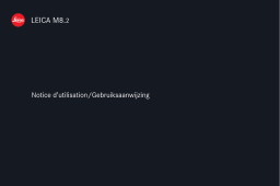 Leica M8.2 Manuel utilisateur