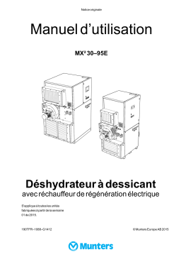 Munters MX2E Manuel du propriétaire