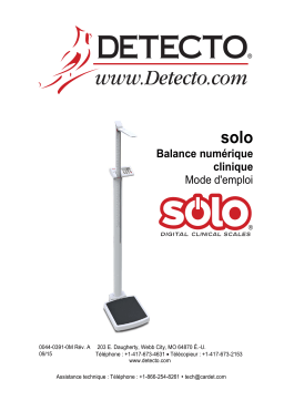 Detecto solo® Manuel utilisateur