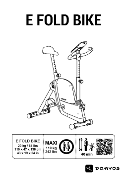 Domyos VM E FOLD Manuel utilisateur