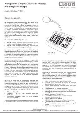 Cloud PMSA Series Fiche technique