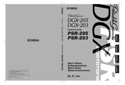 Yamaha DGX-205 Manuel utilisateur